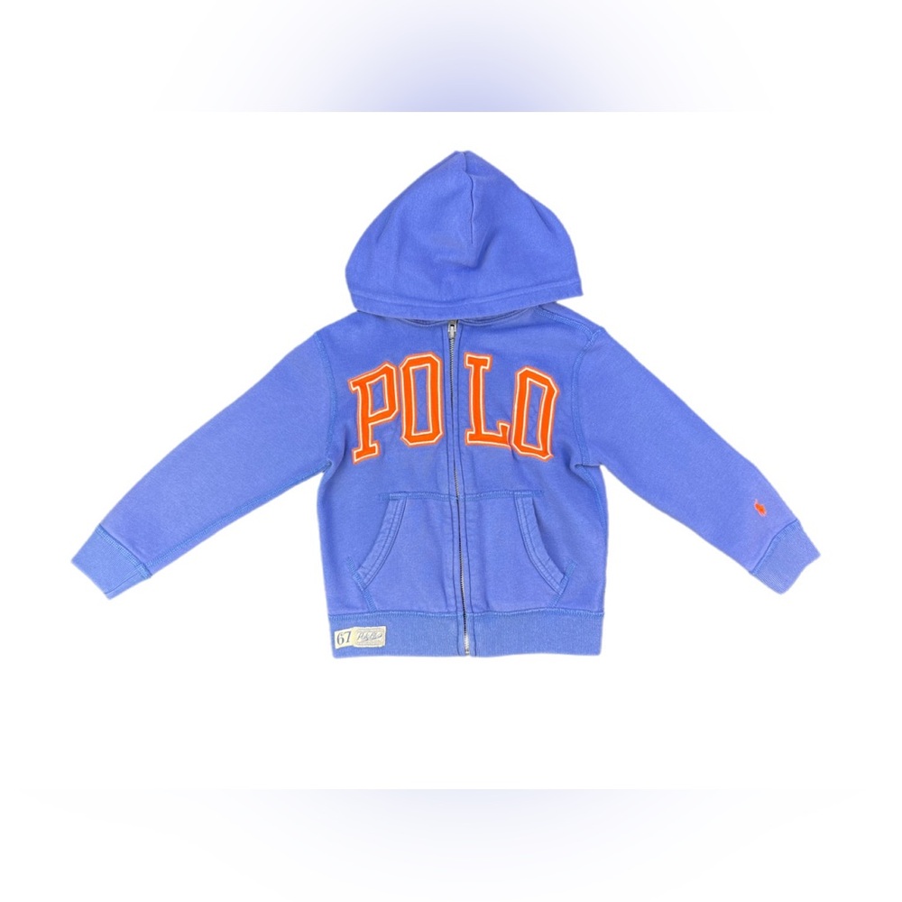 POLO RALPH LAUREN Logo Full Zip Hoodie - 4/4T